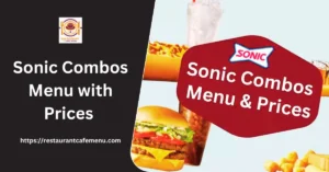 Sonic Combos Menu with Prices