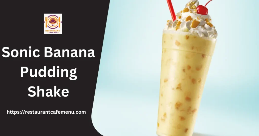 Sonic Banana Pudding Shake 